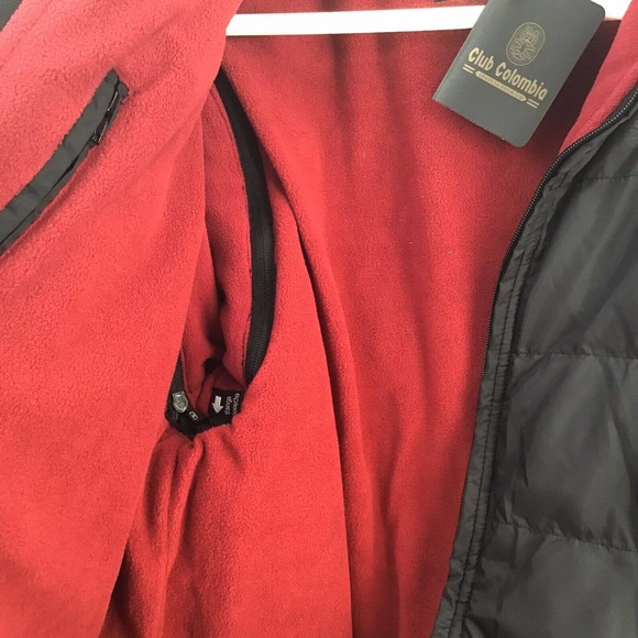 Columbia Club Colombia Fleece Nylon Jacket Unisex Size Large Black New NWT - Picture 8 of 12